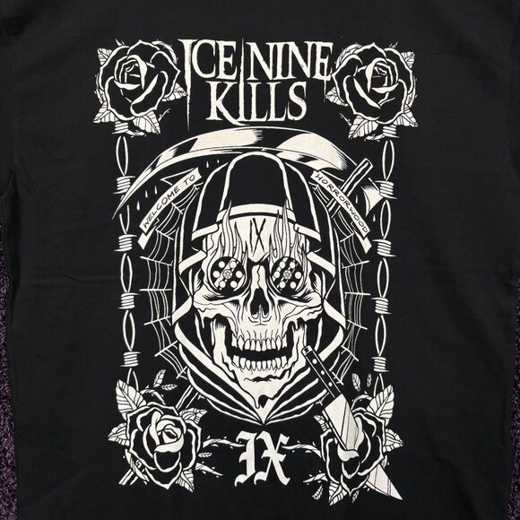 Ice Nine Kills IX Welcome to Horrorwood Metalcore T-Shirt L - Picture 2 of 4